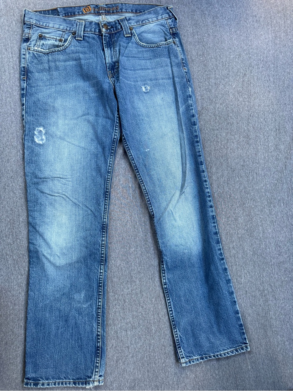 Vintage Y2K Bullhead Low Loose Denim Jeans Men’s 31x32 Blue Distressed Skater